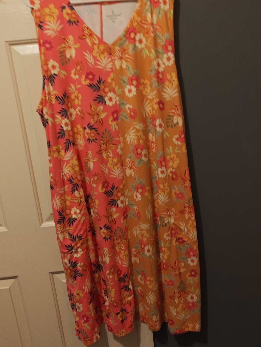 Two Toned Floral Dress
